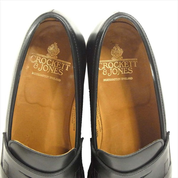 CROCKETT&JONES クロケットアンドジョーンズ  SYDNEY 5351-12 last 341 ペニー ローファー シューズ ブラック系 8E【中古】