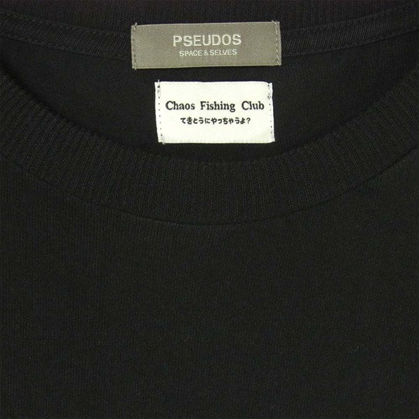 シュードス 202-PSE004 PRINTED T-SHIRT SS CHAOS FISHING CLUB Tシャツ ブラック系 2【新古品】【未使用】【中古】