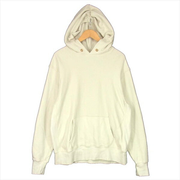 レスティエン CROPPED HOODIE 無地 フーディー プルオーバー パーカー オフホワイト系 オフホワイト系 M【中古】