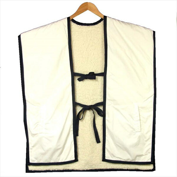 le coq sportif ルコックスポルティフ × ナオオオカワ NAO OKAWA リバーシブル ボア ガウン レディース ジャケット オフホワイト系 オフホワイト系 F【美品】【中古】