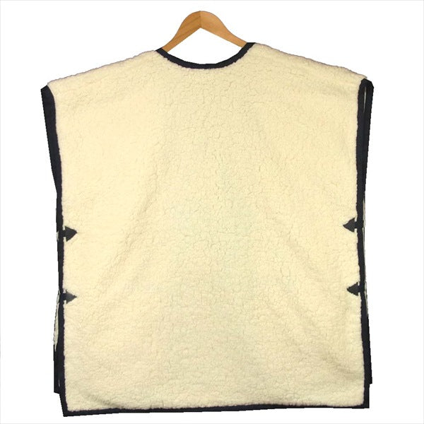 le coq sportif ルコックスポルティフ × ナオオオカワ NAO OKAWA リバーシブル ボア ガウン レディース ジャケット オフホワイト系 オフホワイト系 F【美品】【中古】