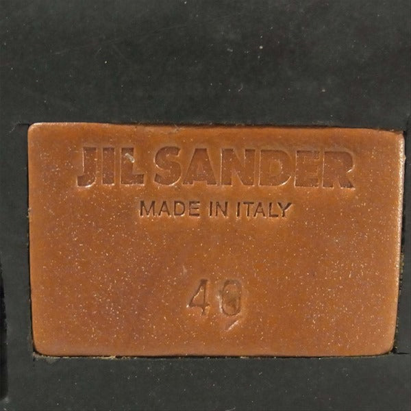 JIL SANDER ジルサンダー ローファー ドッキング サイドジップ ブーツ モスグリーン系 40【美品】【中古】