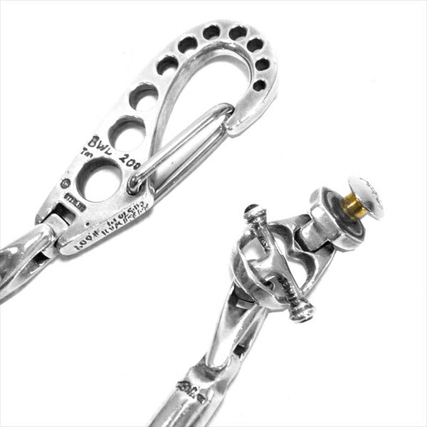 BILL WALL LEATHER ビルウォールレザー ビームス BEAMS別注 ギャラ付き 2000 CLIP W/MINI U JOINT Uジョイント ウォレットチェーン  シルバー【中古】