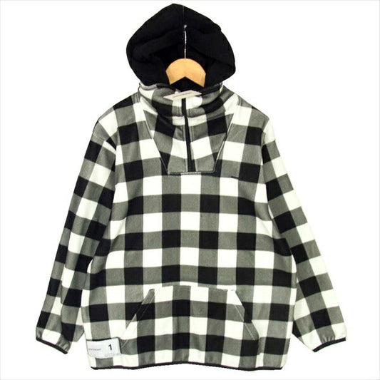 18AW 182ATDS-CSM15 TIMBER JACK HALF ZIP FLEECE HOODED SWEATSHIRT ジャケット 黒系 S【新古品】【未使用】【中古】