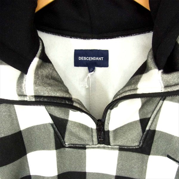 18AW 182ATDS-CSM15 TIMBER JACK HALF ZIP FLEECE HOODED SWEATSHIRT ジャケット 黒系 S【新古品】【未使用】【中古】