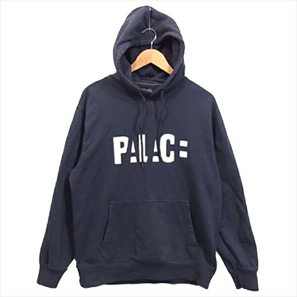 PALACE パレス 18SS BLOCK HOOD ブロック フーディ パーカー 紺系 M【中古】