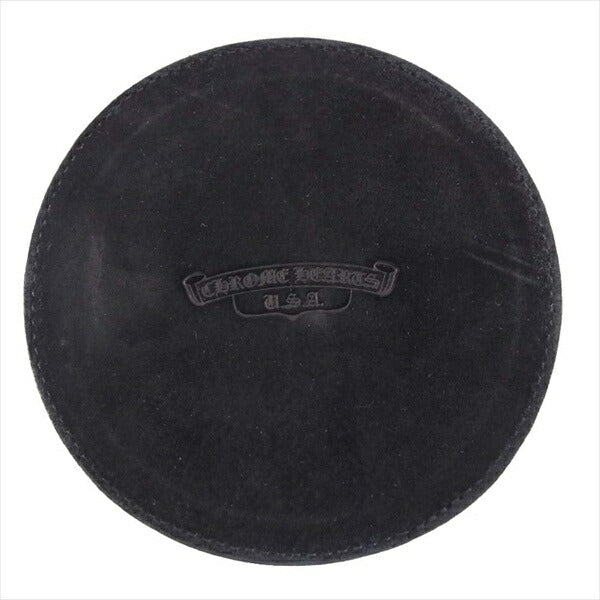 CHROME HEARTS クロムハーツ（原本無） 極美品 601035060 CULINARY COASTER CH PLUS  CH プラス レザー コースター ブラック系【美品】【中古】