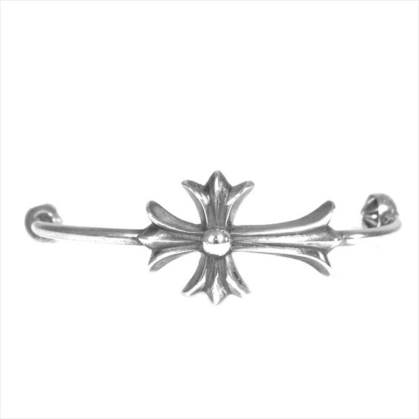 CHROME HEARTS クロムハーツ（原本無） 204125001 Skinny Bangle Tiny Cross Hoop スキニー バングル タイニー CHクロス フープ ピアス シルバー【中古】