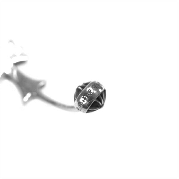 CHROME HEARTS クロムハーツ（原本無） 204125001 Skinny Bangle Tiny Cross Hoop スキニー バングル タイニー CHクロス フープ ピアス シルバー【中古】