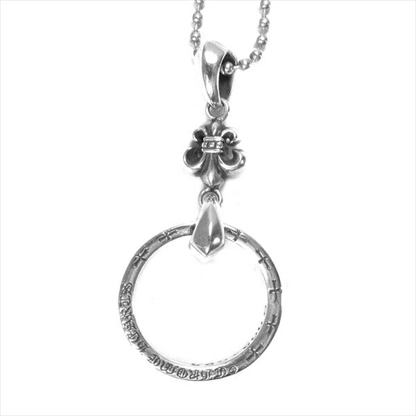 CHROME HEARTS クロムハーツ（原本無） CHARM EYEWEAR LOOP BS FLEUR NTFL アイウェア ループ フレア ネックレス シルバー 全長66cm程度【中古】
