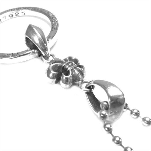 CHROME HEARTS クロムハーツ（原本無） CHARM EYEWEAR LOOP BS FLEUR NTFL アイウェア ループ フレア ネックレス シルバー 全長66cm程度【中古】