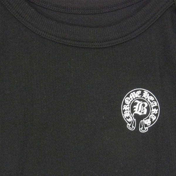 CHROME HEARTS クロムハーツ（原本無） 未使用 ベラハディッド BELLA HD 401657806 THE B TANK RS CRS STRIPE タンク クロス ストライプ ワンピース 黒系 M【極上美品】【中古】