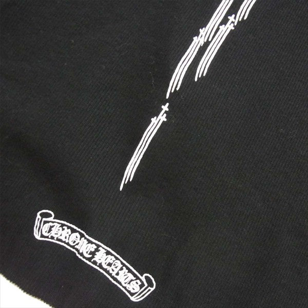 CHROME HEARTS クロムハーツ（原本無） 未使用 ベラハディッド BELLA HD 401657806 THE B TANK RS CRS STRIPE タンク クロス ストライプ ワンピース 黒系 M【極上美品】【中古】
