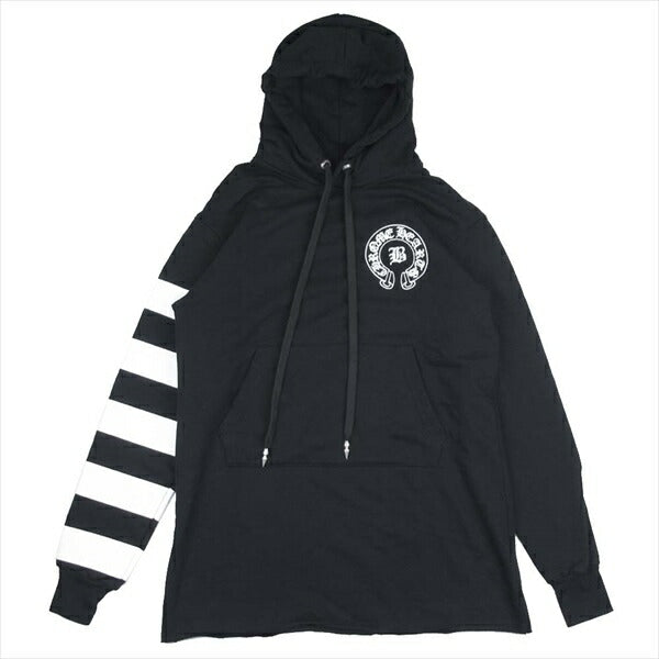 CHROME HEARTS クロムハーツ（原本無） 極美品 ベラハディッド BELLA HD PLVR イニシャル刺繍 バック ロゴプリント プルオーバー パーカー フーディ レディース パーカー ブラック系 S【美品】【中古】
