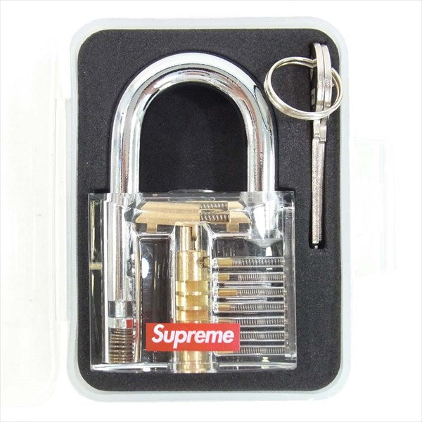 Supreme シュプリーム 20SS Transparent Lock 南京錠 鍵  シルバー【中古】