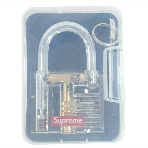Supreme シュプリーム 20SS Transparent Lock 南京錠 鍵  シルバー【中古】