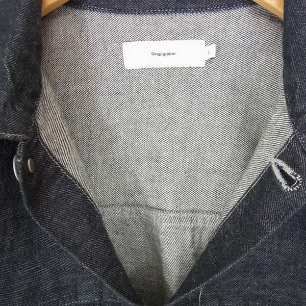 GRAPHPAPER グラフペーパー GM203-30095B Colorfast Denim Blouson カラーファスト ブルゾン デニム ジャケット インディゴブルー系 2【極上美品】【中古】