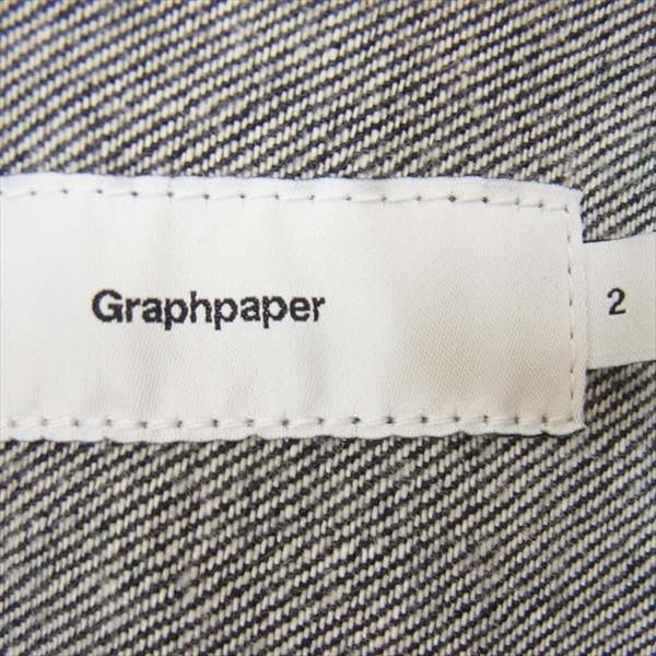 GRAPHPAPER グラフペーパー GM203-30095B Colorfast Denim Blouson カラーファスト ブルゾン デニム ジャケット インディゴブルー系 2【極上美品】【中古】