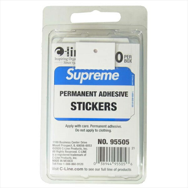Supreme シュプリーム 20AW Name Badge Stickers 100 ネーム バッジ ブルー系 ブルー系【新古品】【未使用】【中古】