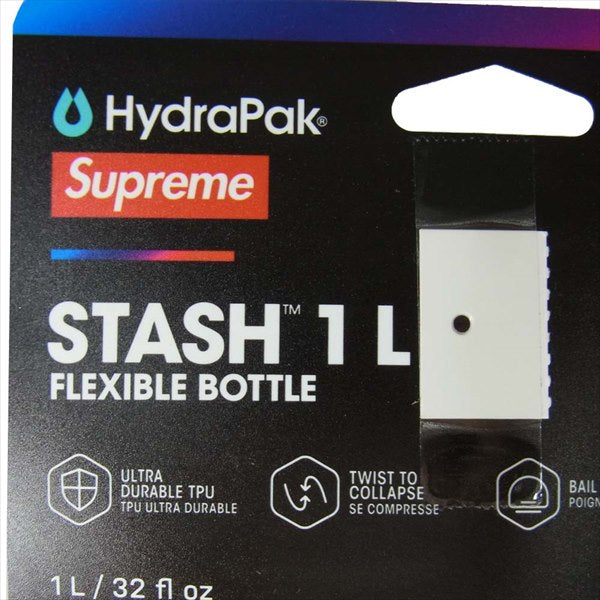 Supreme シュプリーム 20AW HydraPak Stash 1.0L Bottle ウォーター ボトル 水筒 圧縮 レッド系  レッド系【新古品】【未使用】【中古】