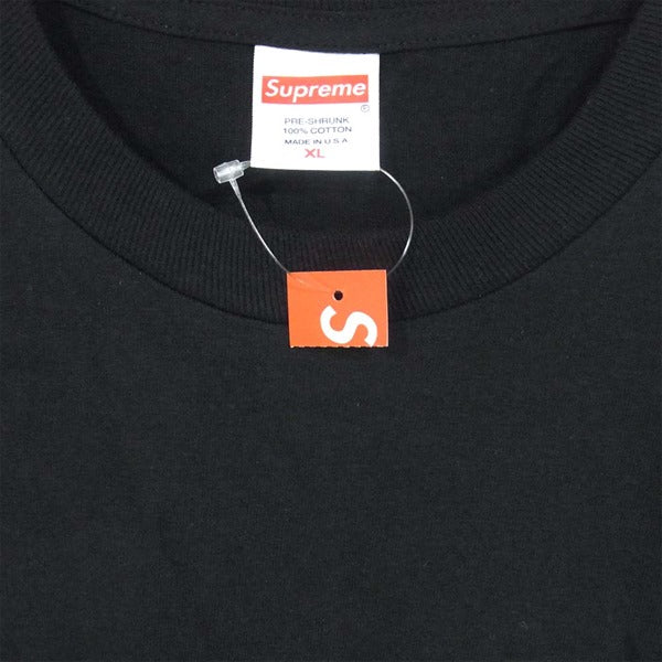 Supreme シュプリーム 20AW Nuova York Tee 半袖Tシャツ 半袖 ロゴ USA製 Tシャツ ブラック系 ブラック系 XL【新古品】【未使用】【中古】