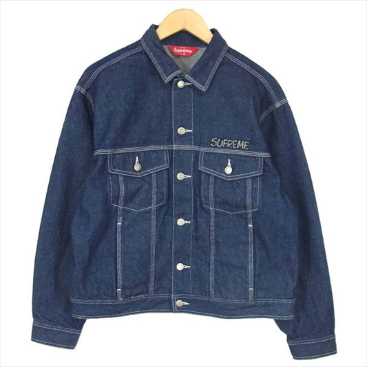 Supreme シュプリーム 20AW Smurfs Denim Trucker Jacket トラッカー デニム ジャケット インディゴブルー系 S【極上美品】【中古】