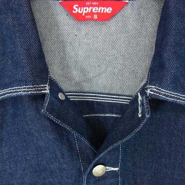 Supreme シュプリーム 20AW Smurfs Denim Trucker Jacket トラッカー デニム ジャケット インディゴブルー系 S【極上美品】【中古】