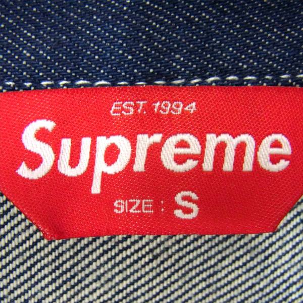 Supreme シュプリーム 20AW Smurfs Denim Trucker Jacket トラッカー デニム ジャケット インディゴブルー系 S【極上美品】【中古】