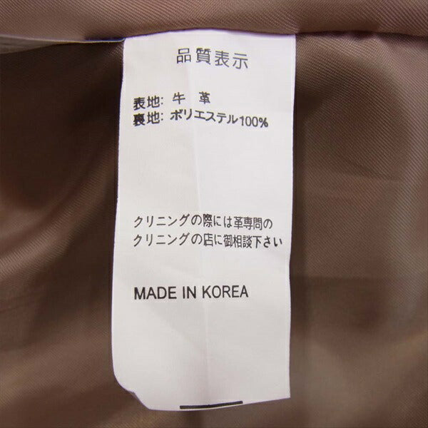 KADOYA カドヤ 極上美品 TWR ダブルライダース ソフトレザー レザー ライダース ジャケット 黒系 L【美品】【中古】