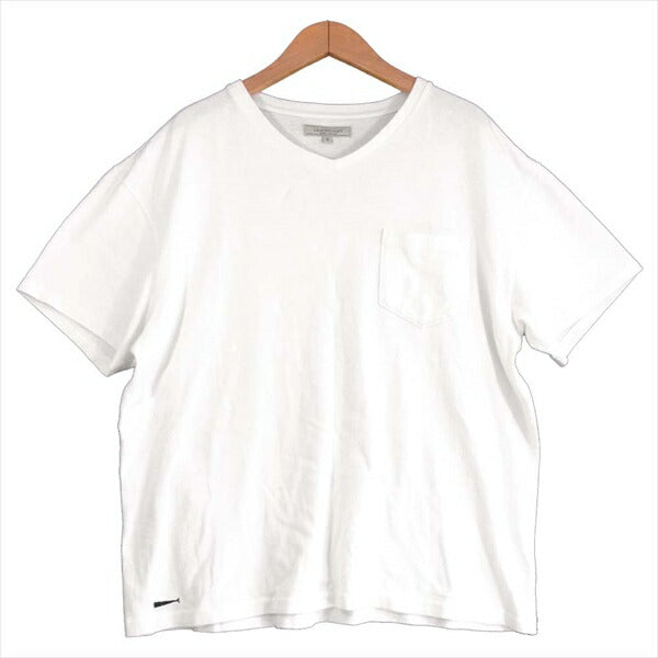 DESCENDANT ディセンダント メンズ 日本製 Vネック ポケット 半袖 Tシャツ 白系 白系 3【中古】