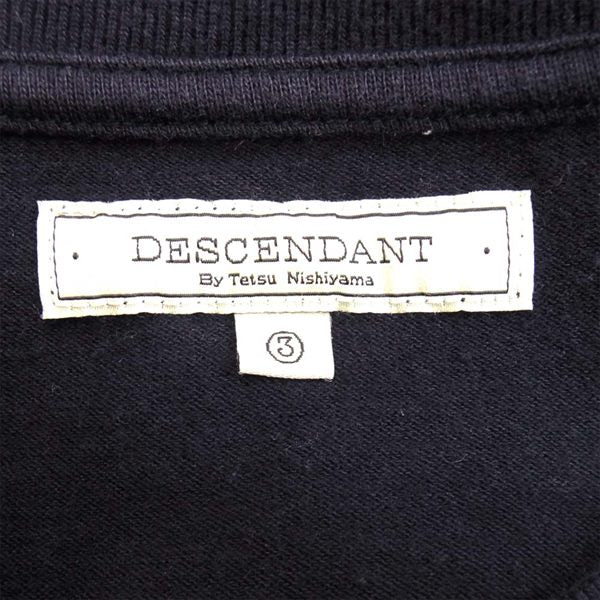 DESCENDANT ディセンダント メンズ Vネック ポケット 半袖 Tシャツ ネイビー系 ネイビー系 3【中古】