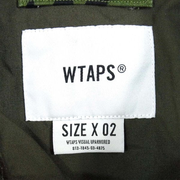 WTAPS ダブルタップス 19SS 191WVDT-JKM05 PAGODA 02 JACKET 日本製 ミリタリージャケット グリーン系 2 【即決】 グリーン系 2【中古】