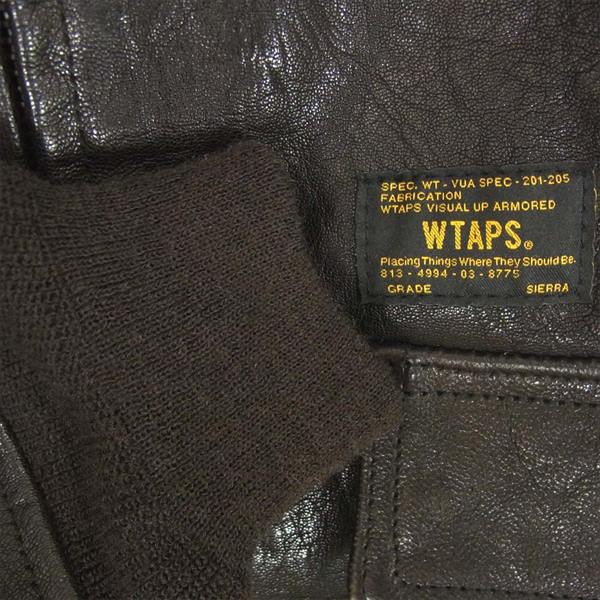 WTAPS ダブルタップス 13AW 132SPDT-JKM02 GOAT G-1 レザー レザー ジャケット ブラウン系 S【美品】【中古】
