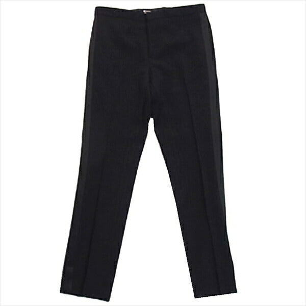 SAINT LAURENT サンローラン 国内正規品 326806 Y638B ハイライズ サイドアップ パンツ 黒系 44【新古品】【未使用】【中古】