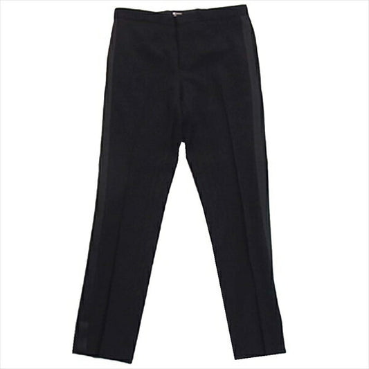 SAINT LAURENT サンローラン 国内正規品 326806 Y638B ハイライズ サイドアップ パンツ 黒系 44【新古品】【未使用】【中古】