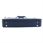  Serapian セラピアン M38A002 Double zip business briefcase ダブルジップ ビジネス ブリーフケース バッグ ネイビー系【新古品】【未使用】【中古】