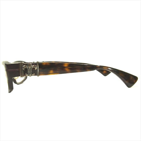 CHROME HEARTS クロムハーツ（原本無） FISH MITTEN MDB-DT 度入り サングラス アイウェア 眼鏡 ダークブラウン系 56□17 131【中古】