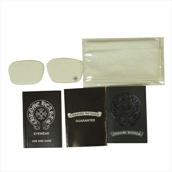 CHROME HEARTS クロムハーツ（原本無） FISH MITTEN MDB-DT 度入り サングラス アイウェア 眼鏡 ダークブラウン系 56□17 131【中古】
