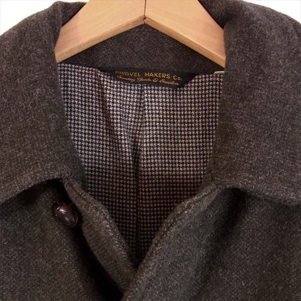 PHIGVEL フィグベル 15AW PMAA-OT03 GOODMANS COAT グッドマンズ ウール コート ブラウン系 36【中古】