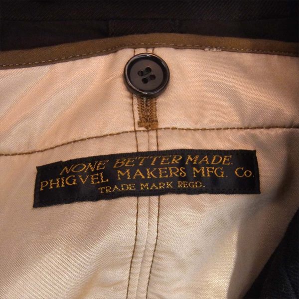 PHIGVEL フィグベル PMAE-OT09 DOUBLE-BREASTED MC COAT ミリタリー トレンチコート 黒系 1【美品】【中古】