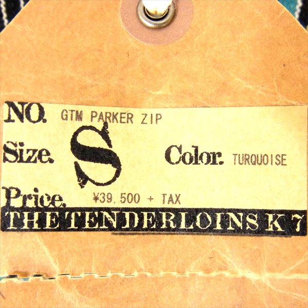 TENDERLOIN テンダーロイン 14SS T-GTM PARKER ZIP ジップパーカー ジャケット ブルー系 S【美品】【中古】