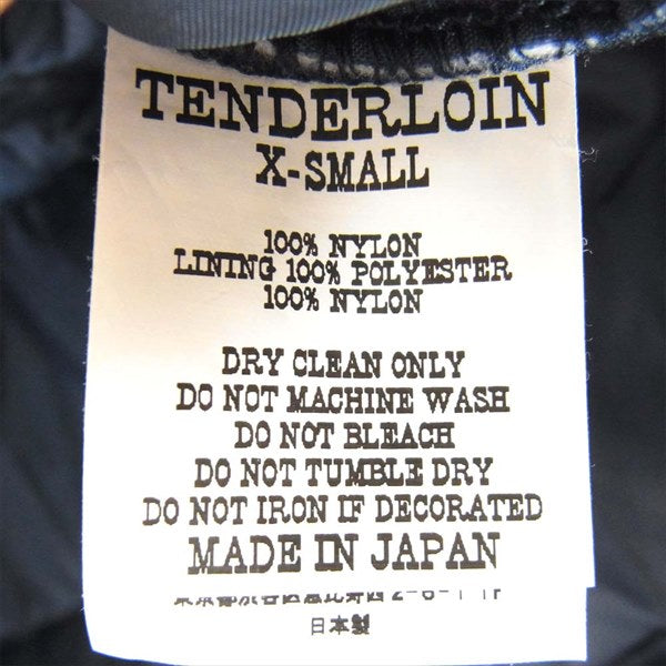 TENDERLOIN テンダーロイン 16AW T-NRA RACING JKT 中綿 レーシング ジャケット ネイビー系 XS【美品】【中古】