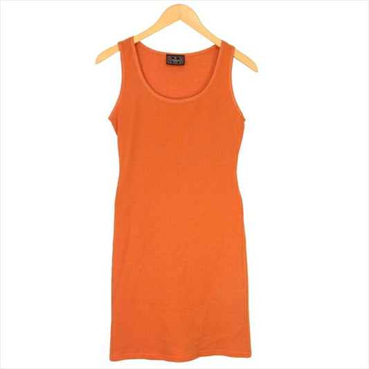 FENDI フェンディ ジーンズ jeans ノースリーブ ワンピース レディース タンクトップ オレンジ系 オレンジ系 36【中古】