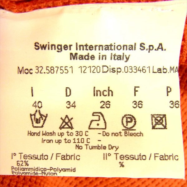 FENDI フェンディ ジーンズ jeans ノースリーブ ワンピース レディース タンクトップ オレンジ系 オレンジ系 36【中古】