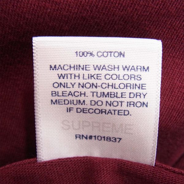 Supreme シュプリーム USA製 コットン 19AW Pillows tee ピローズ Tシャツ パープル系 パープル系 M【中古】