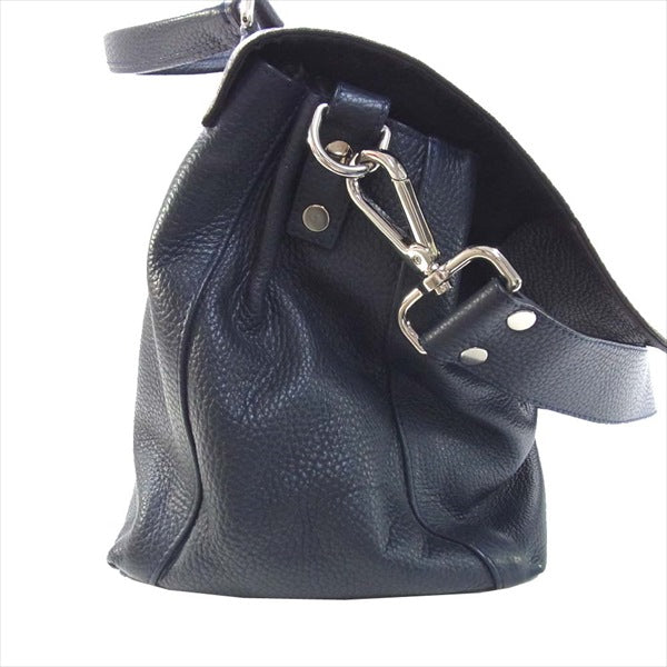 ZANELLATO ザネラート 30144806 POSTINA THE BAG ポスティーナ レザー バッグ ショルダーバッグ ネイビー系ブラウン系 サイズ表記無し【中古】