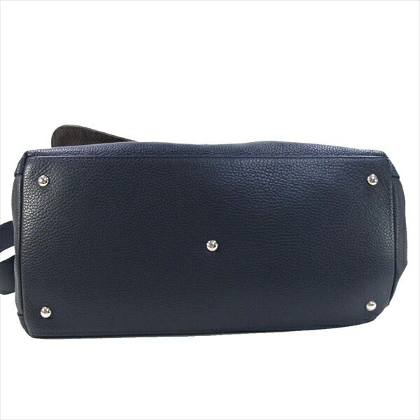 ZANELLATO ザネラート 30144806 POSTINA THE BAG ポスティーナ レザー バッグ ショルダーバッグ ネイビー系ブラウン系 サイズ表記無し【中古】