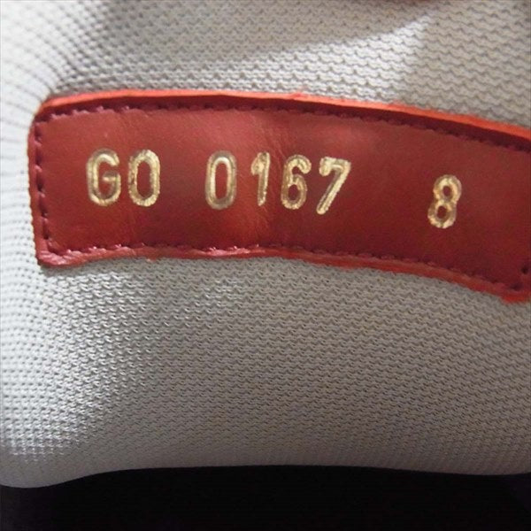 LOUIS VUITTON ルイ・ヴィトン GO0167 ランアウェイ ライン ダミエアンフィニ スウェード レザー スニーカー レッド系 8【美品】【中古】