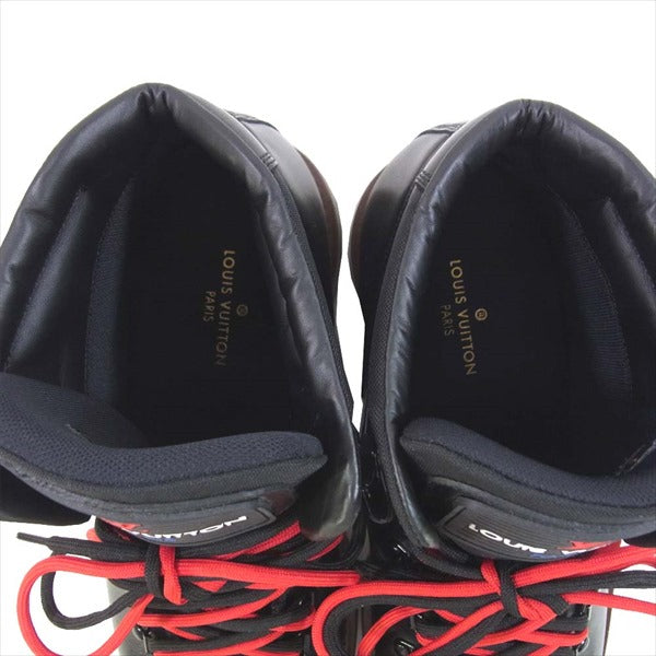 LOUIS VUITTON ルイ・ヴィトン BM0169 1A5H6X レザー トレッキング ブーツ マウンテンブーツ ブラック系 8【美品】【中古】