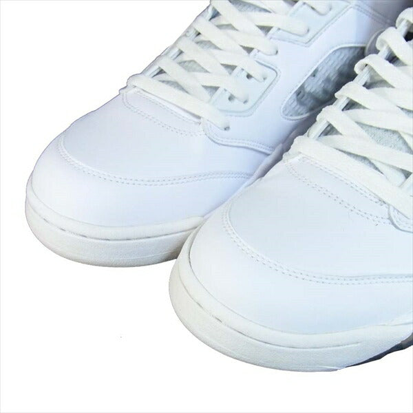 Supreme シュプリーム ナイキ エア ジョーダン NIKE AIR JORDAN 15AW 824371-101 5 RETRO ファイブ レトロ ハイカット スニーカー ホワイト系 US11.5【極上美品】【中古】